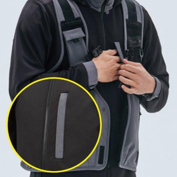 画像9: オーバーラップメッシュ パーカ メンズサイズ RSJ347 アールエスタイチ (9)