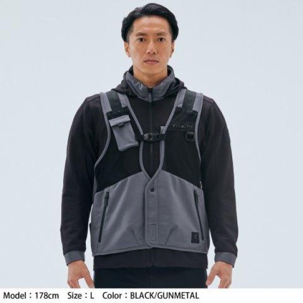 画像16: オーバーラップメッシュ パーカ メンズサイズ RSJ347 アールエスタイチ (16)