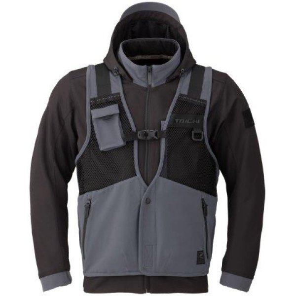 画像5: オーバーラップメッシュ パーカ メンズサイズ RSJ347 アールエスタイチ (5)