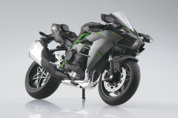 画像1: KAWASAKI Ninja H2 CARBON '19 フィギュア アオシマ (1)