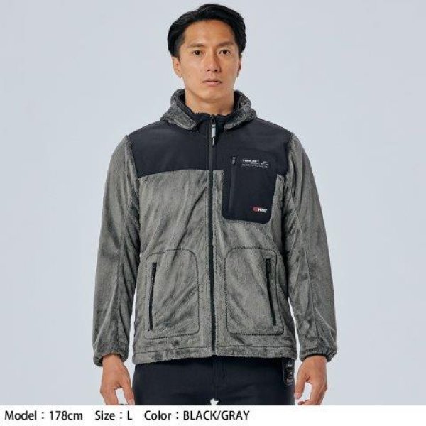 画像16: e-HEAT フリース インナーパーカ メンズサイズ RSU638 アールエスタイチ (16)