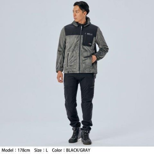 画像17: e-HEAT フリース インナーパーカ メンズサイズ RSU638 アールエスタイチ (17)