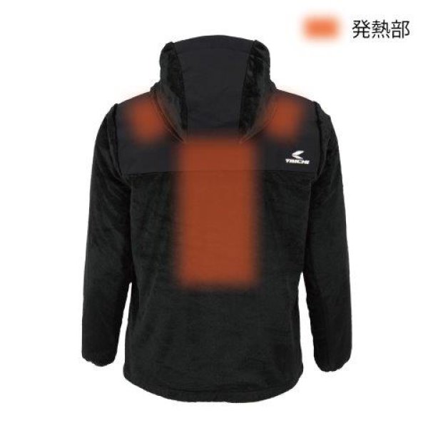 画像8: e-HEAT フリース インナーパーカ メンズサイズ RSU638 アールエスタイチ (8)