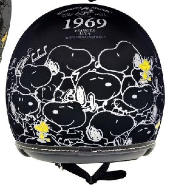 画像2: ジェットシールドヘルメット SNOOPY CARNIVAL ブラック 57-58cm SNJ-118 AXS (2)