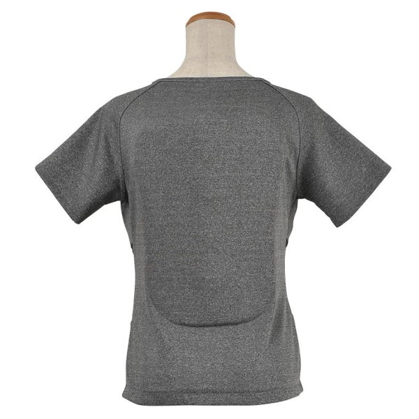 画像2: ロッソスタイルラボ/RossoStyleLab バイク用プロテクター レディース プロテクション Tシャツ グレー L ROPRO-09 レディース  背中・胸部 (2)
