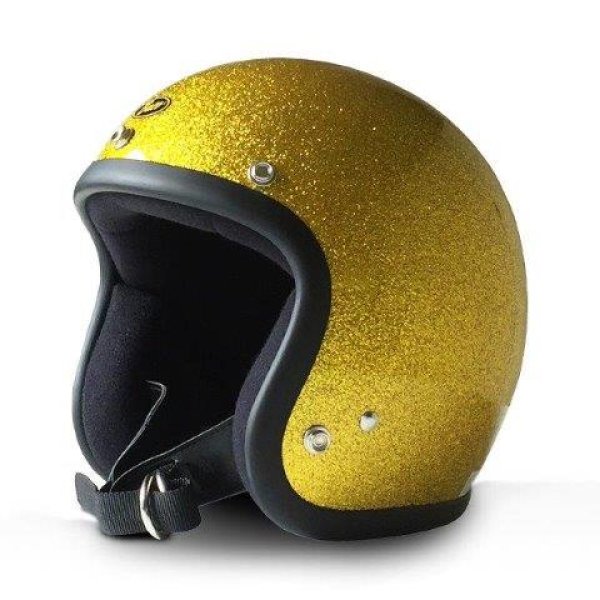 画像1: BUCO/ブコ スタンダード メタルフレーク ゴールド バイク/ヘルメット/ジェット  XS サイズ (1)